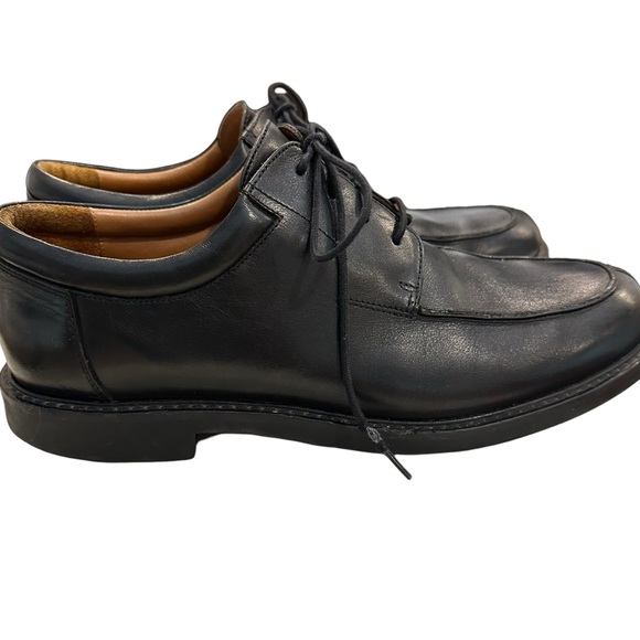 Johnston & Murphy black mens leather casual dress work shoe professional 11.5 - Picture 8 of 12